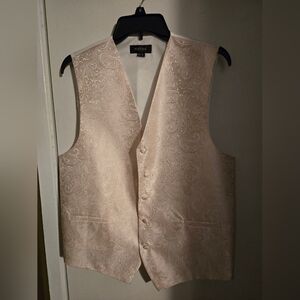 Puccini Light Pink Paisley Vest Size M